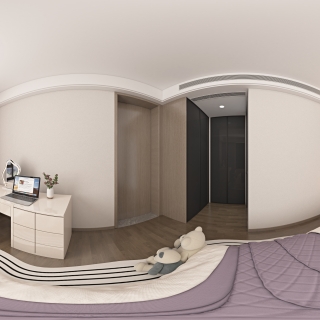 现代 女孩房 全景