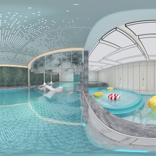 现代游泳馆大厅 (1)