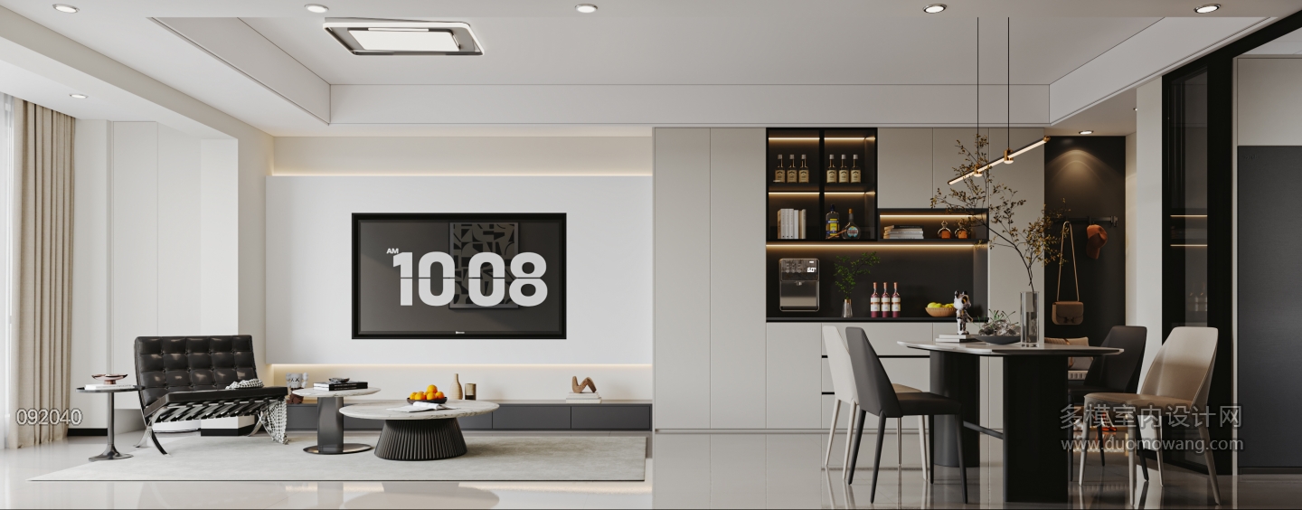 黑白灰客餐厅特写2