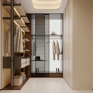 现代法式中古负一衣帽间