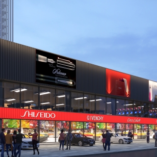 商场外立面沿街透视2