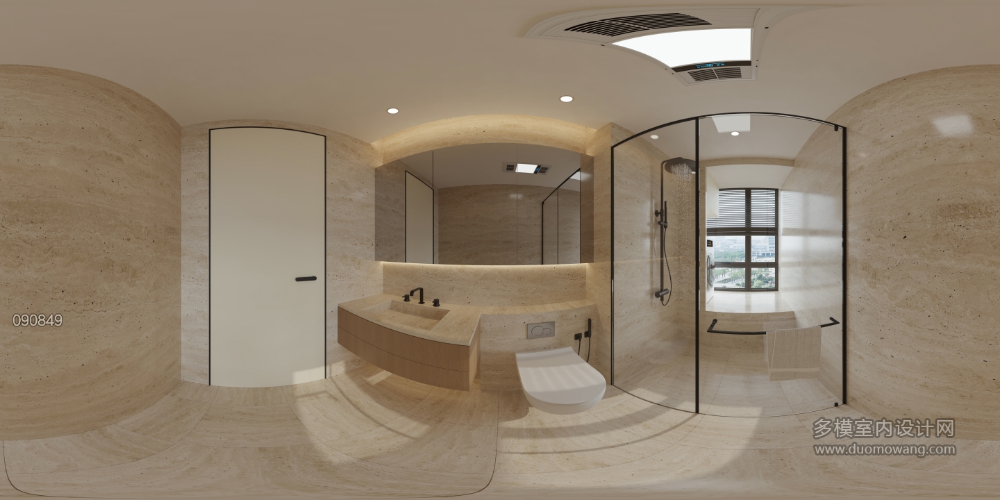 现代 主卫 全景