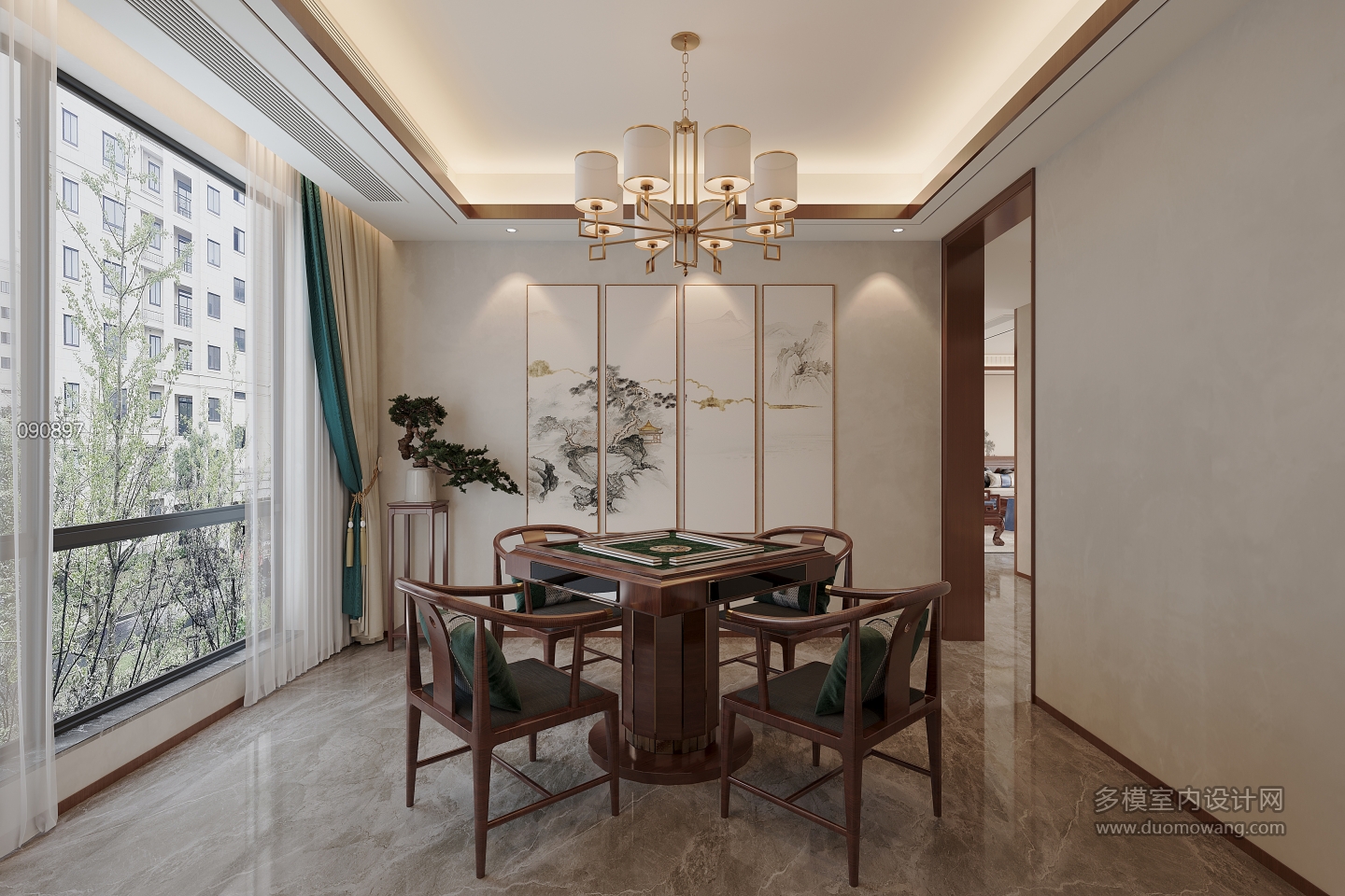 新中式娱乐室单张