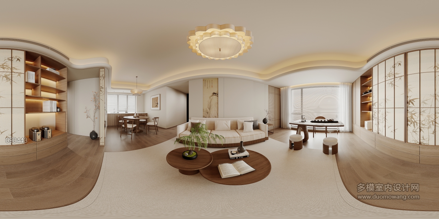 1客餐厅_客厅全景