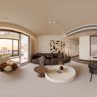 现代客餐厅全景