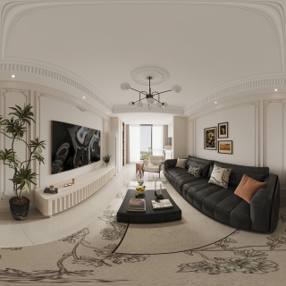 法式客餐厅全景