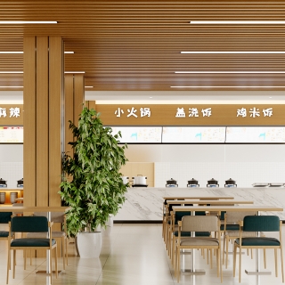 现代食堂视角一