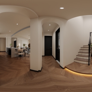 法式中古楼梯全景