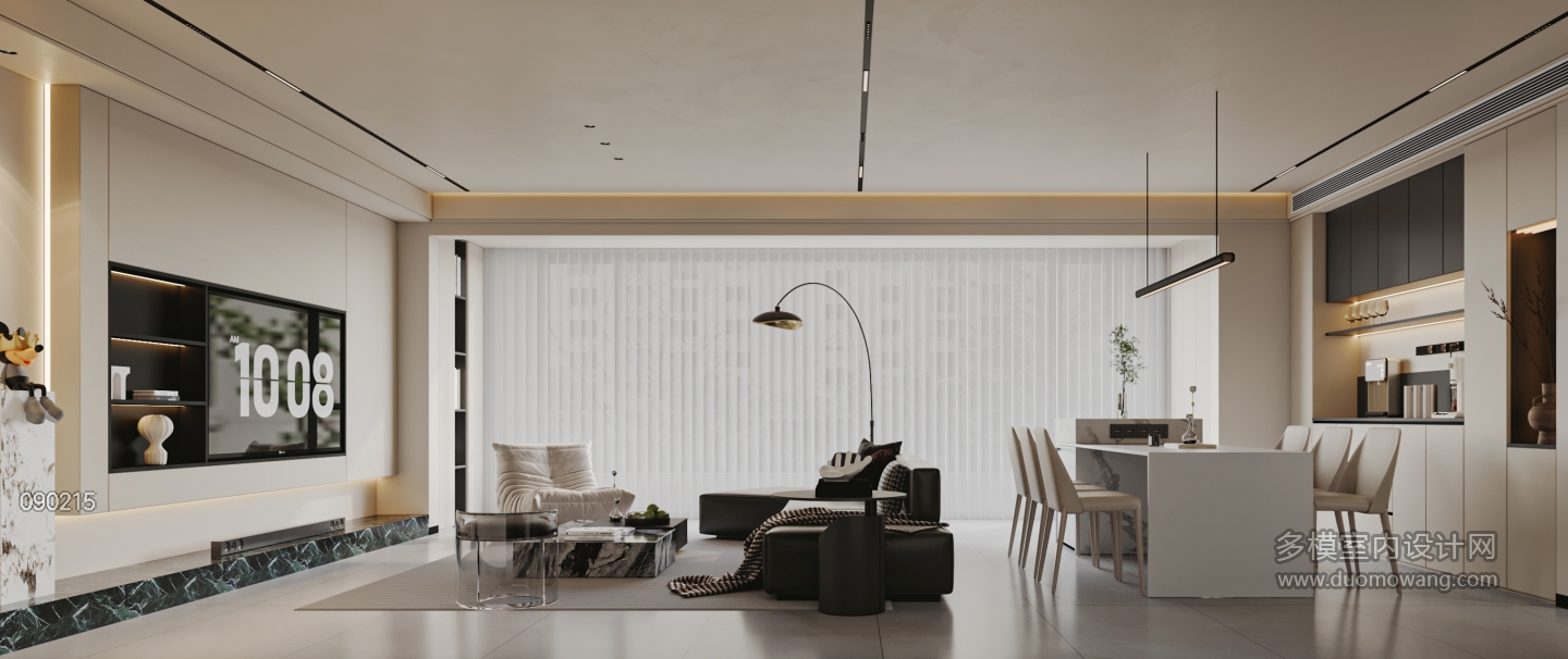 现代客餐厅特写