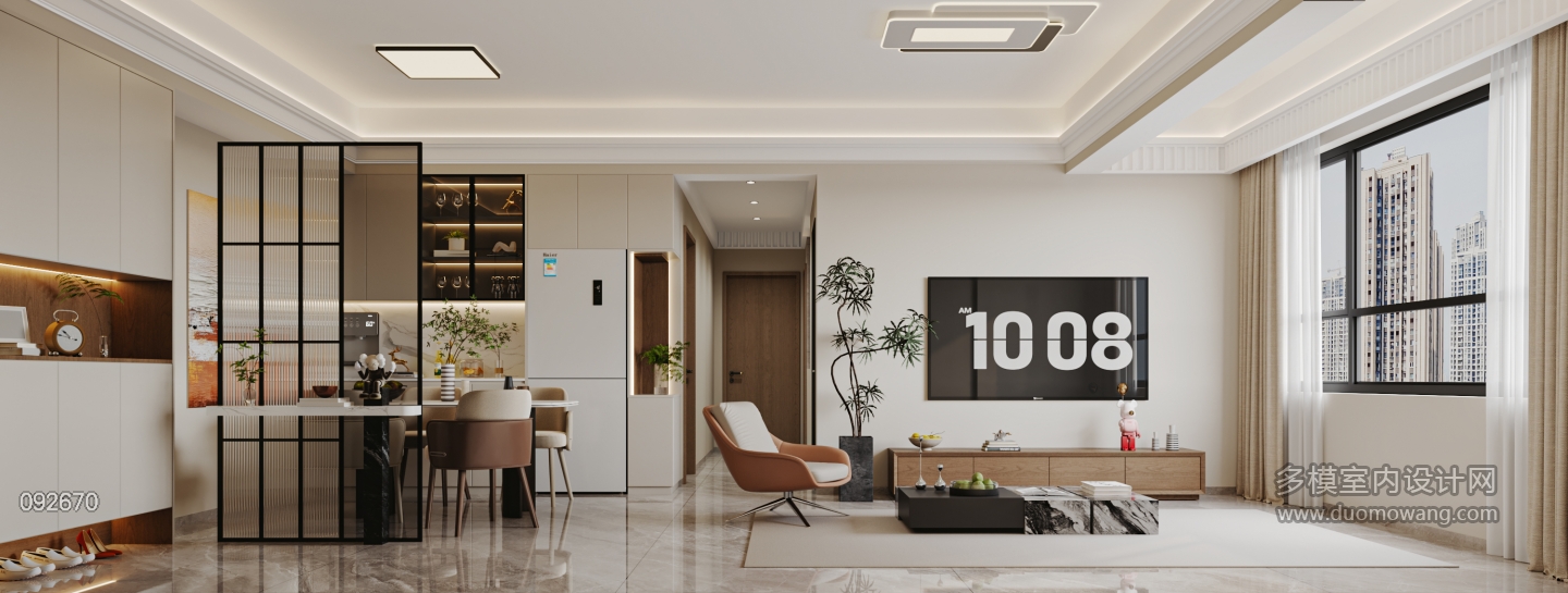 现代客餐厅特写