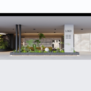 现代展厅单张二