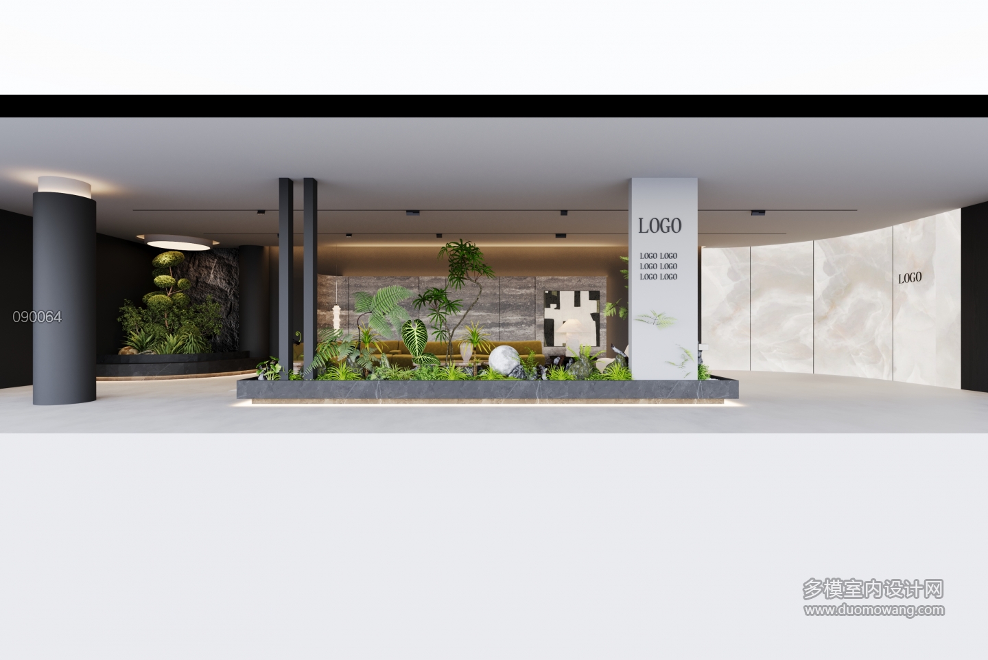 现代展厅单张二