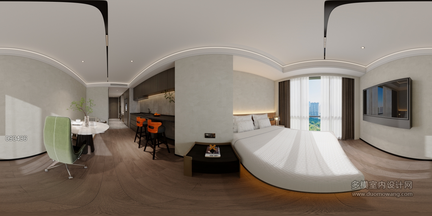 现代公寓A全景1