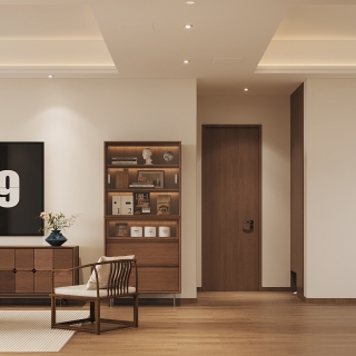 现代中古二楼电视背景