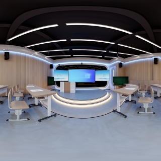 现代工业风演播室演播厅1