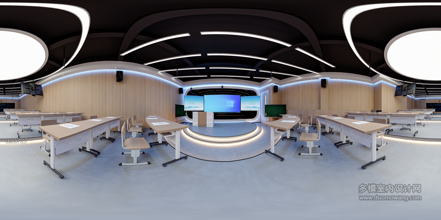 现代工业风演播室演播厅1