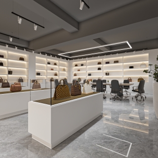 现代会议室展厅单张