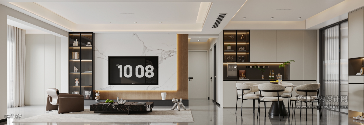 现代客餐厅特写