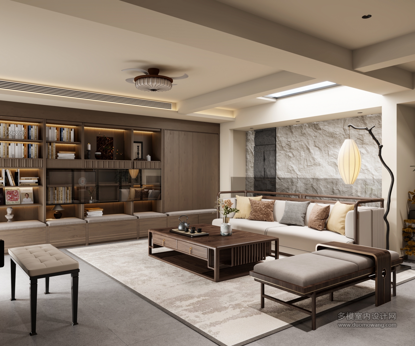 新中式夹层会客厅1