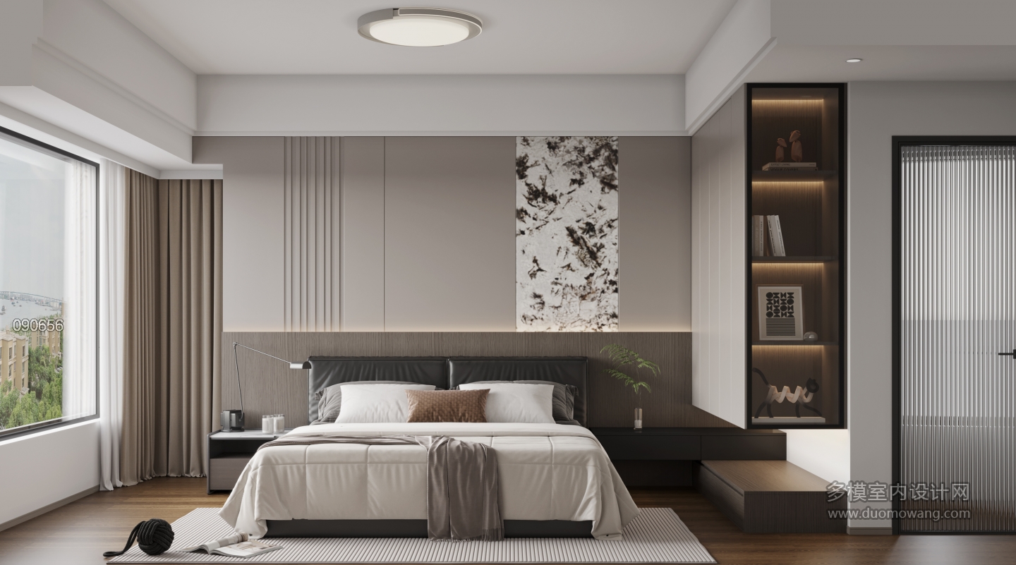 现代主卧单