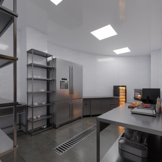 工业会展中心轻食店厨房