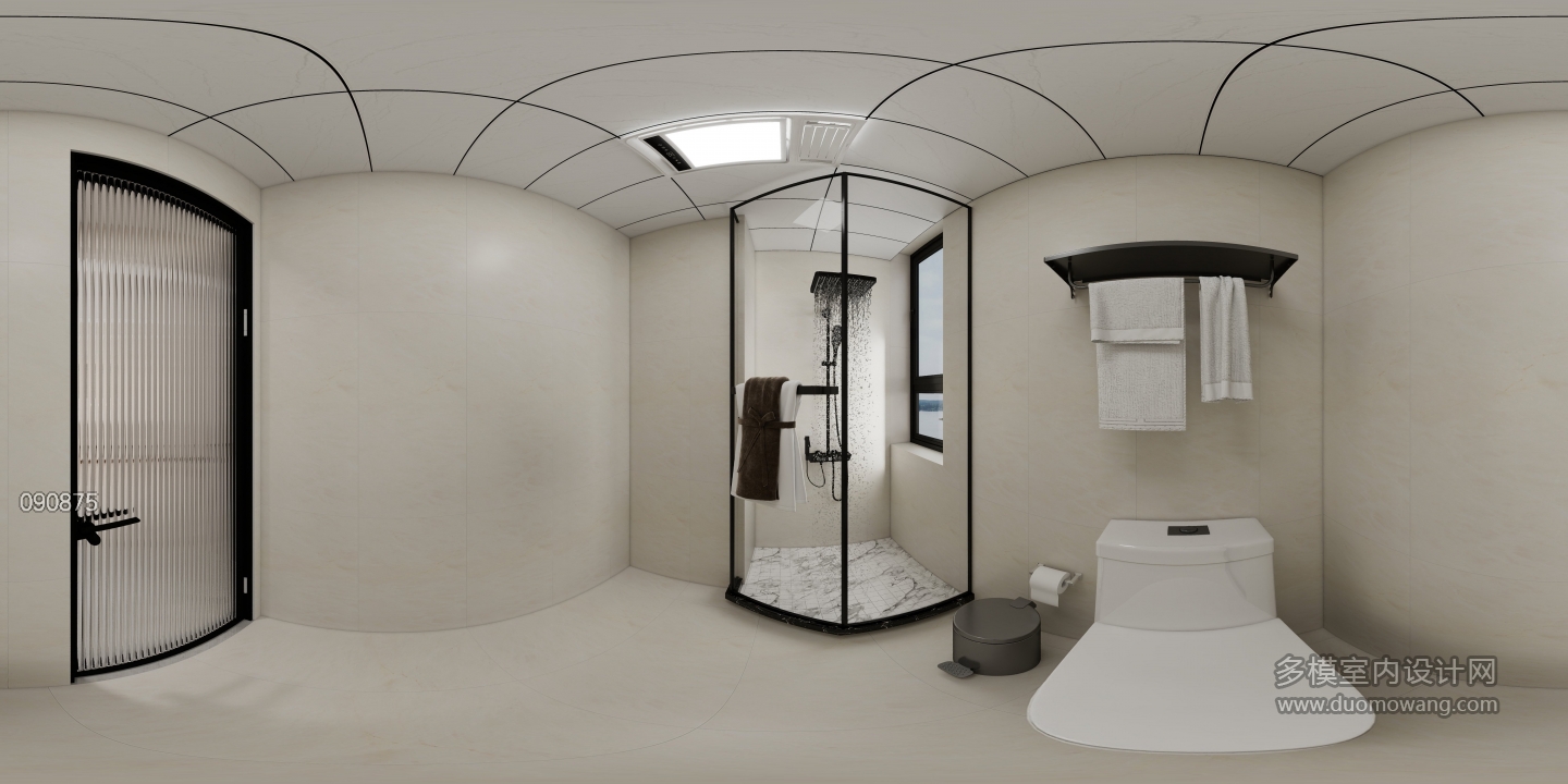 现代中古风卫生间