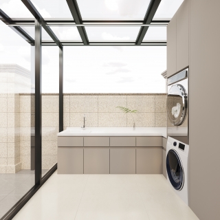 现代洗衣房静态