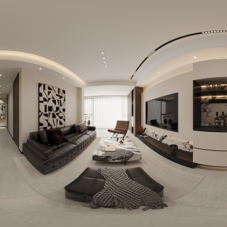 现代客餐厅全景