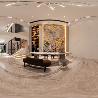 现代负二茶室 360