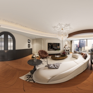 法式中古客餐厅全景