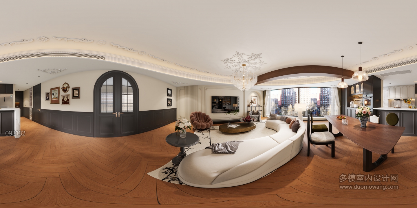 法式中古客餐厅全景