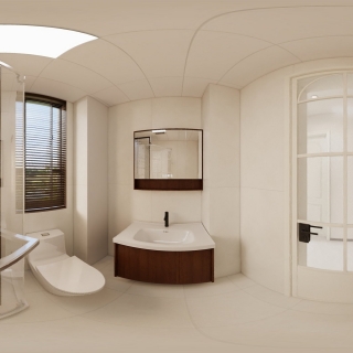 奶油中古卫生间