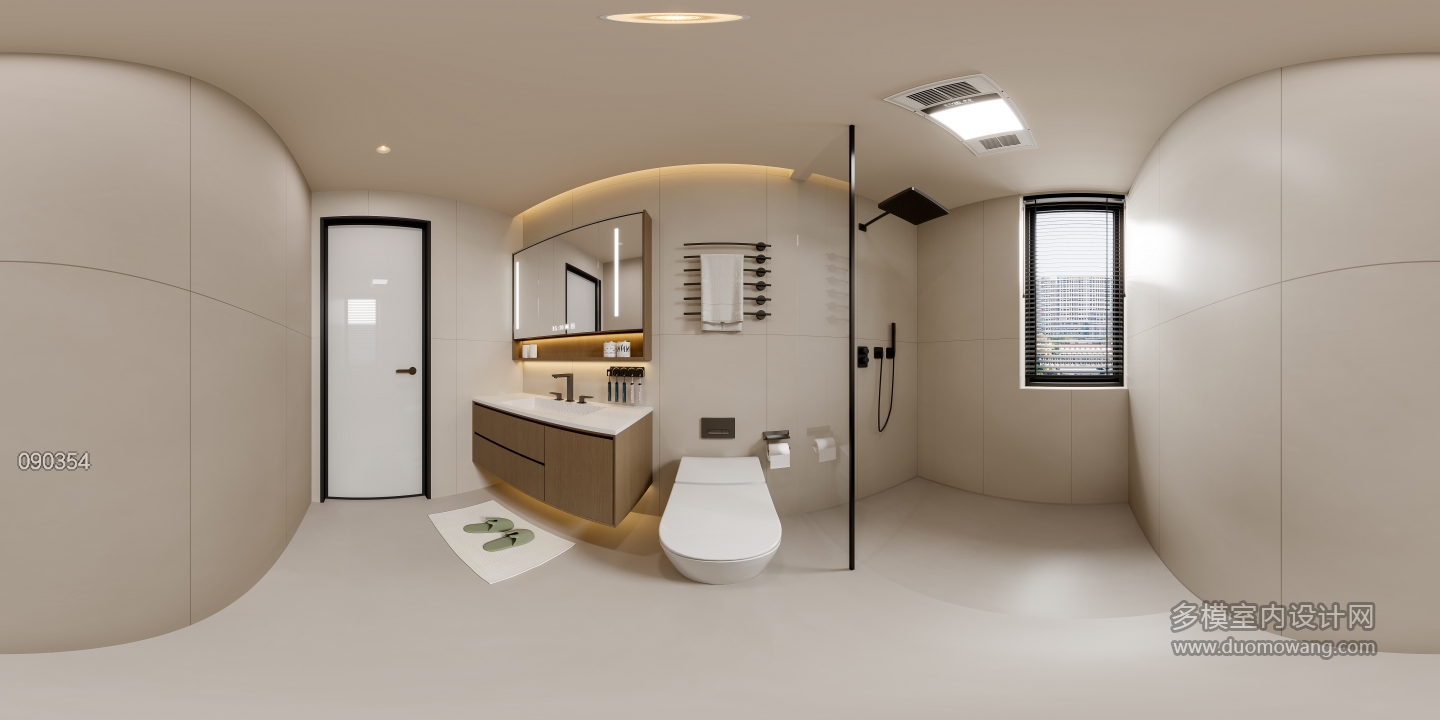 中古三楼卫生间全景