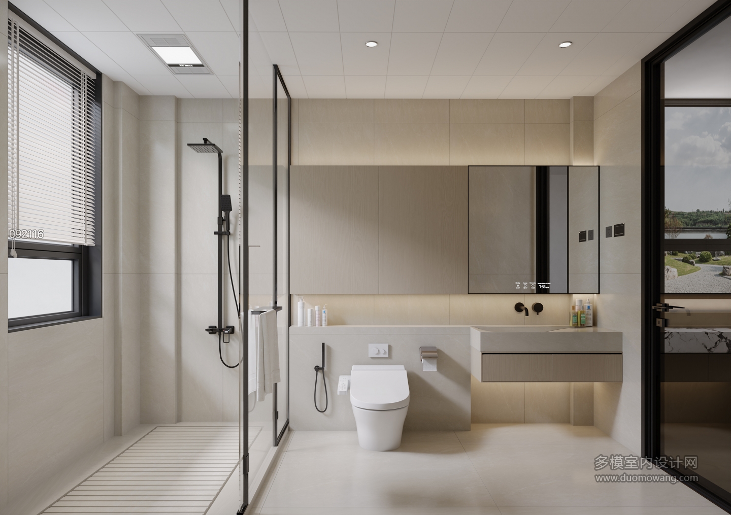 现代二楼_主卫静态