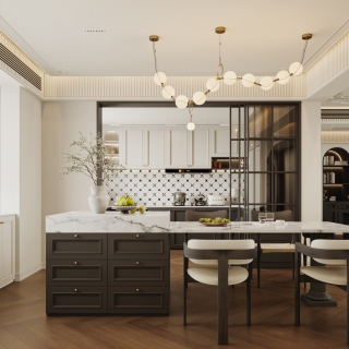 法式复古餐厅01