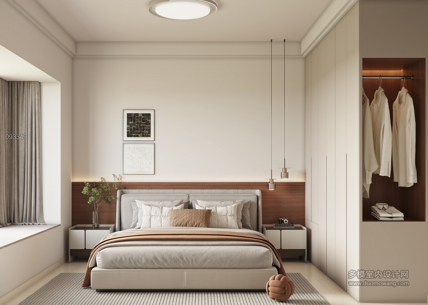 现代主卧单