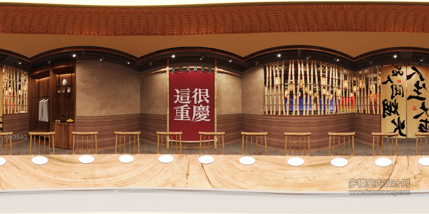 现代全景二层圆桌包房2