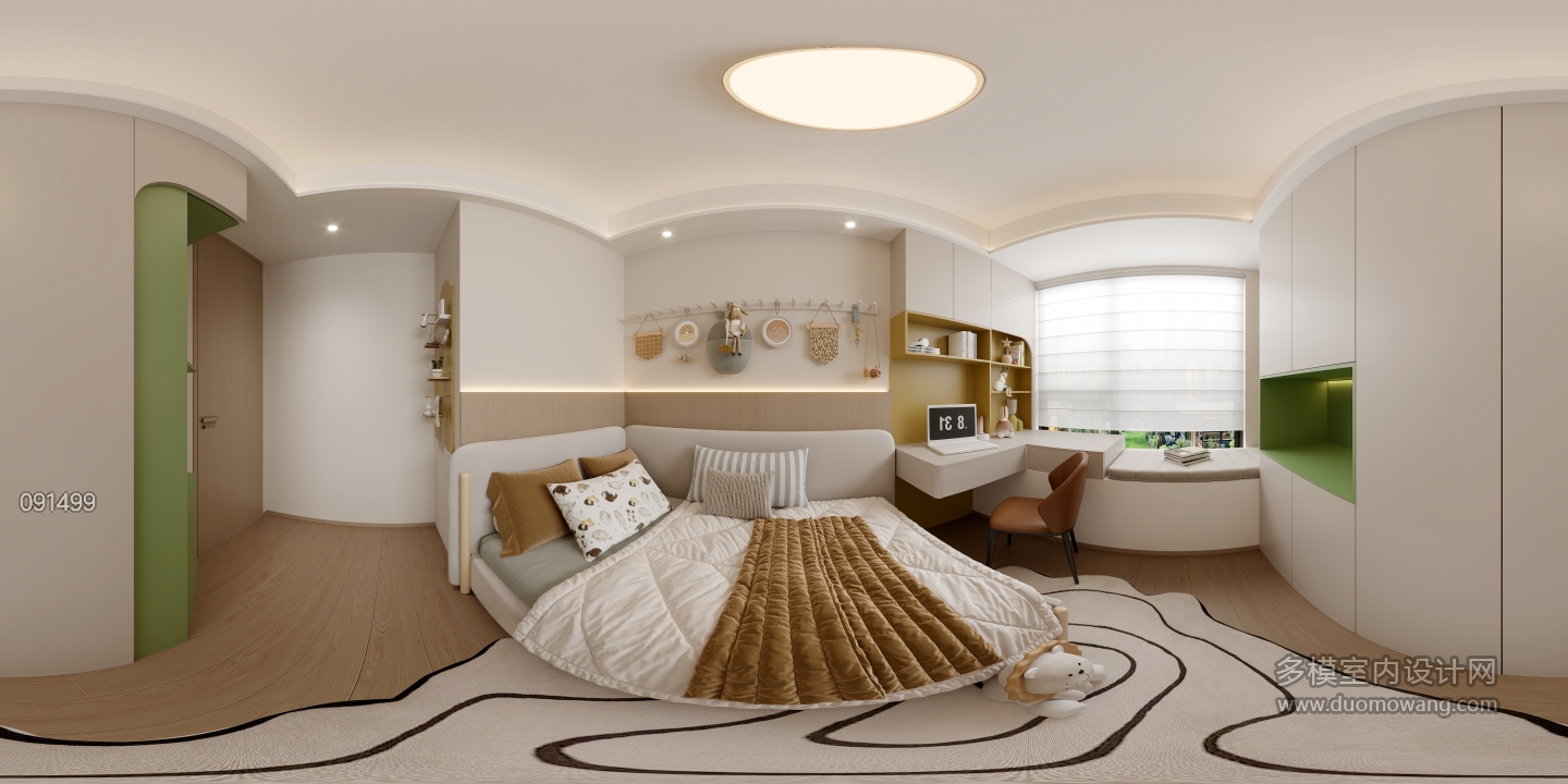 现代小孩房全景