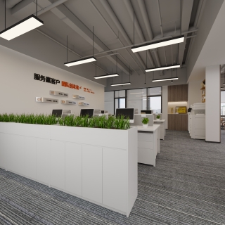 现代公共办公区