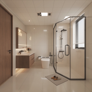 现代中古二楼卫生间