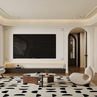 法式复古客厅01