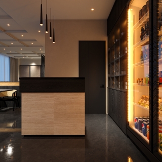 现代一楼收银区