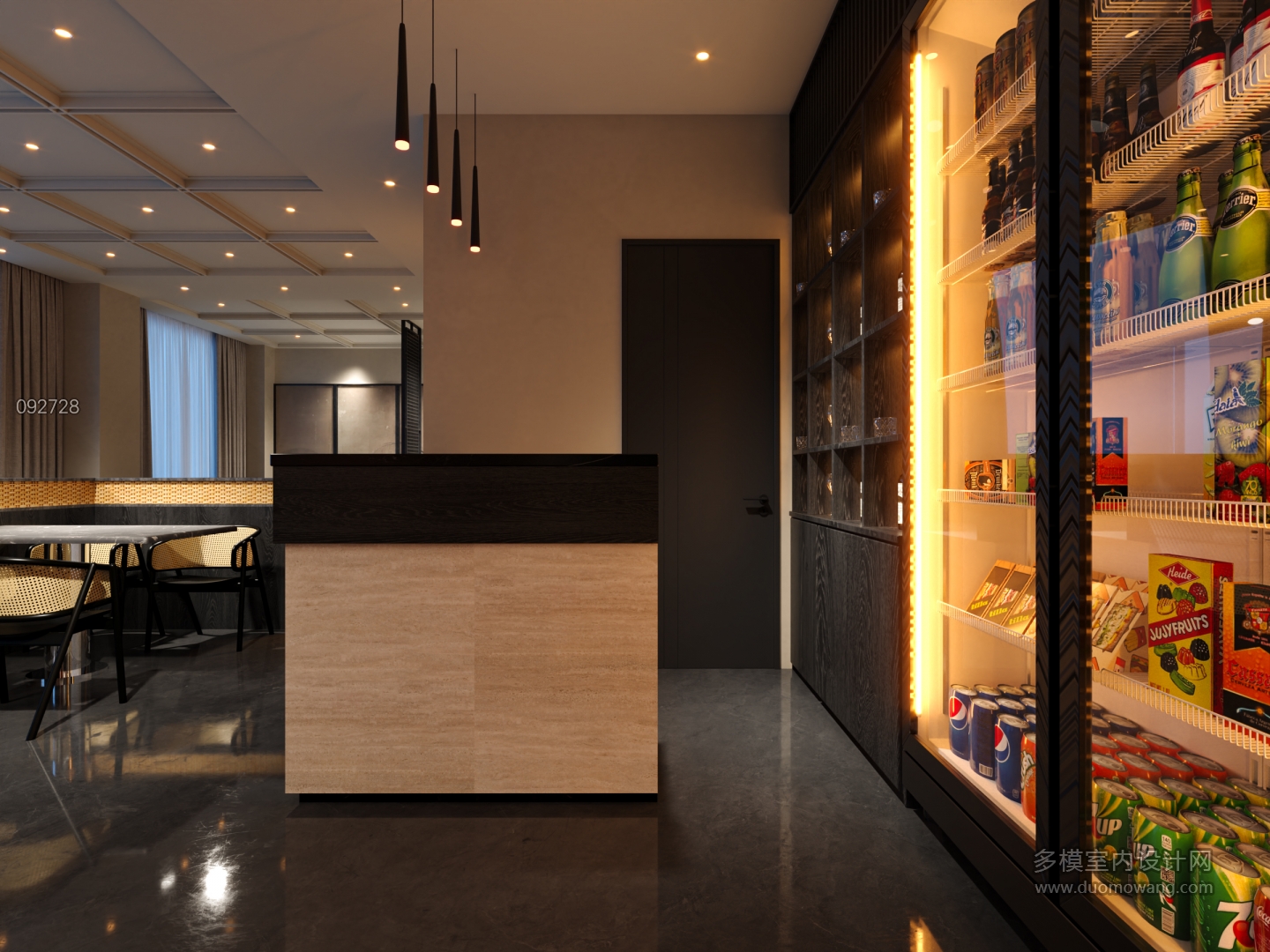 现代一楼收银区