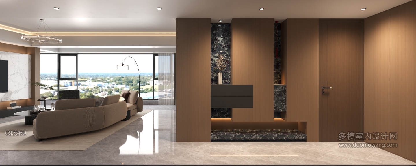 现代客餐厅进门静态11