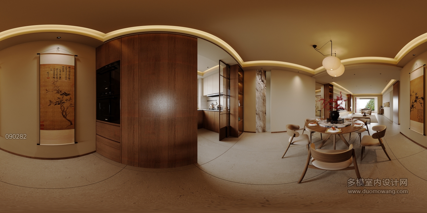 04-平面施工图-滨湖一号_recover_全景餐厅