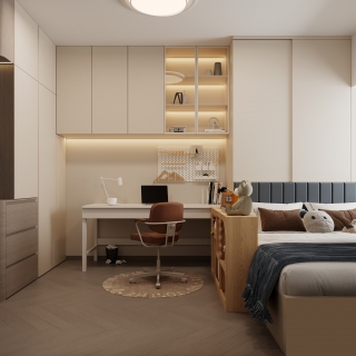 现代儿童房静态