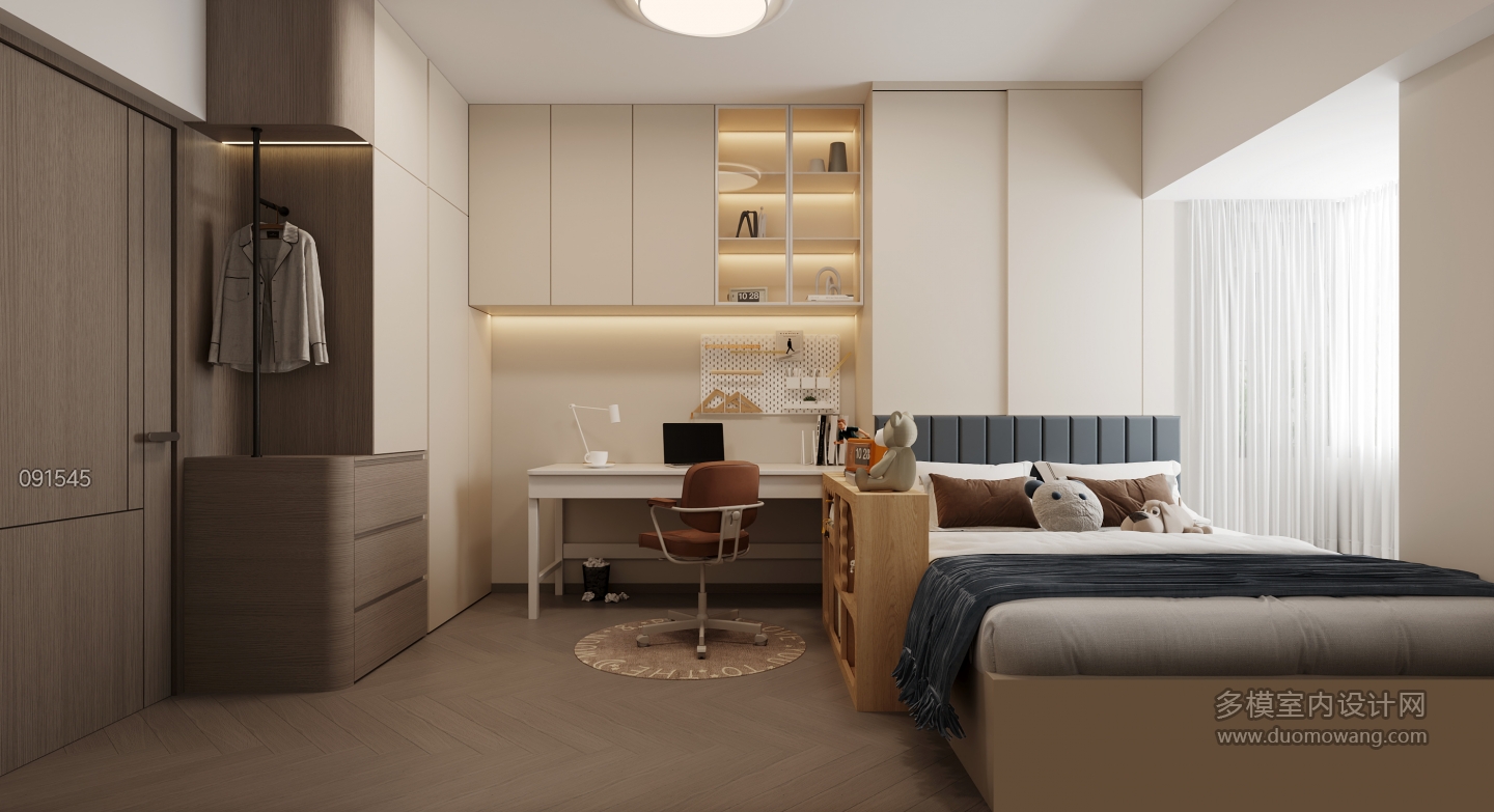 现代儿童房静态