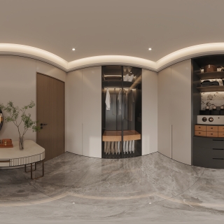 三楼衣帽间全景