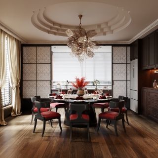 老钱风餐厅特写