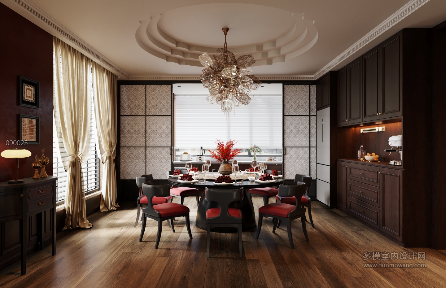 老钱风餐厅特写